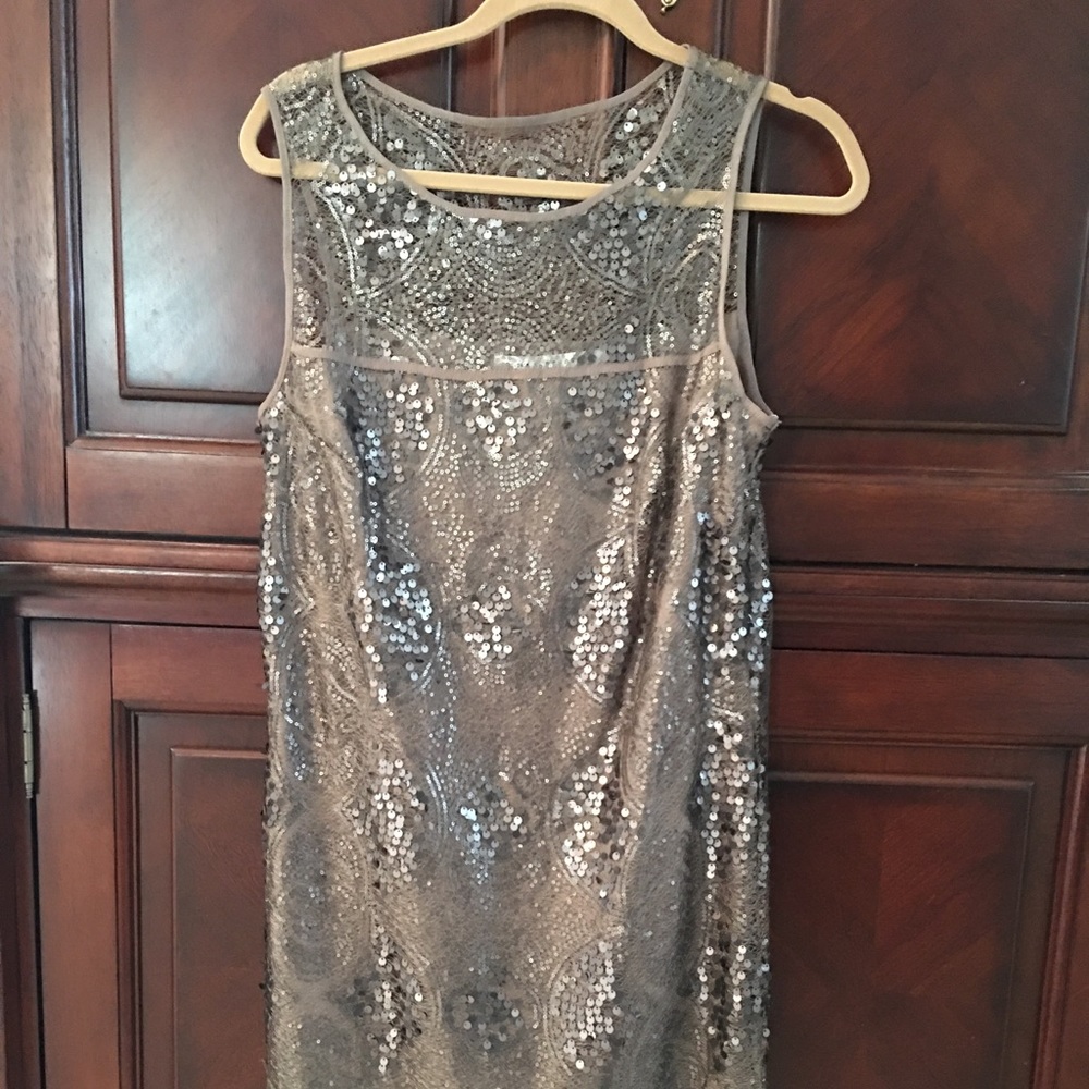 Max Studio Gold sequin dress